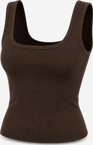AOTTORI Top in Braun: Vorderseite