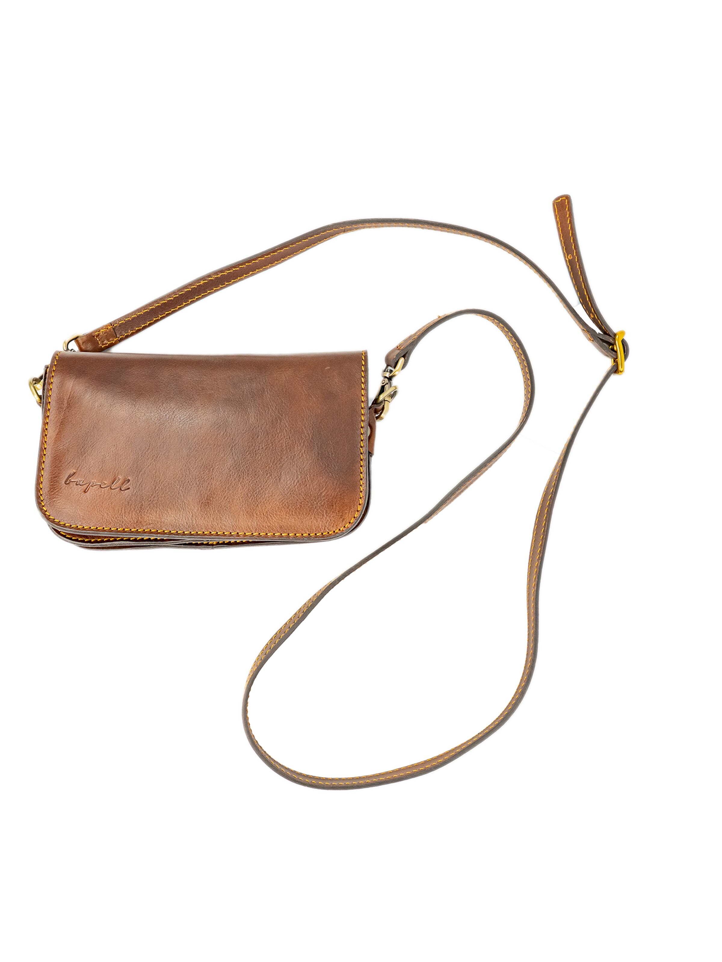 bupell Schultertasche 'Cinzia'‌‌‌‌‌‌‌‌‌ in Braun