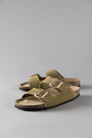 Aniston Mules in Green