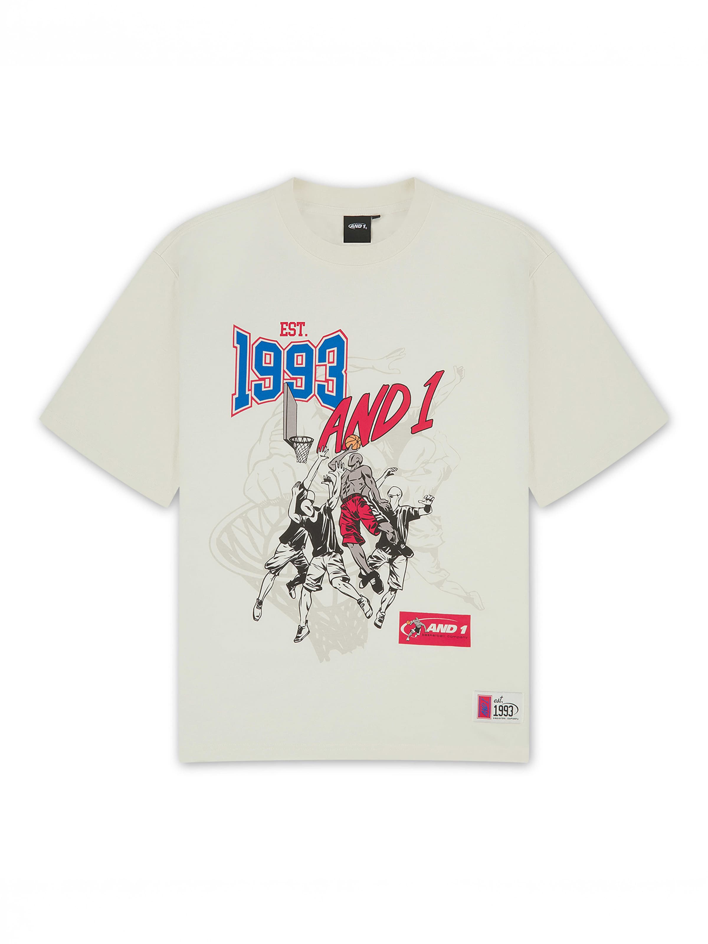 AND1 T-Shirt in Beige: Vorderseite