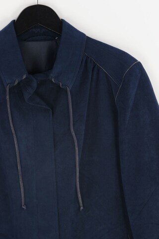 FELDPAUSCH Faux Leather-Mantel L in Blau