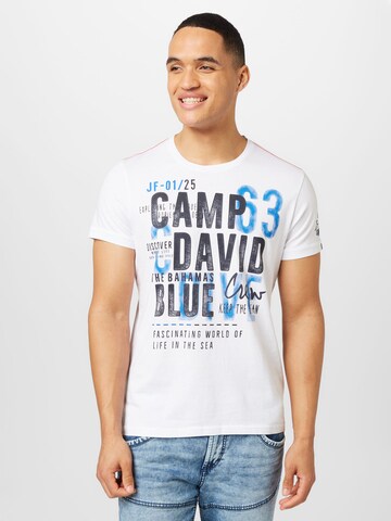Maglietta di CAMP DAVID in bianco: frontale