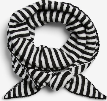 PIECES Scarf 'PCKomma' in Black: front