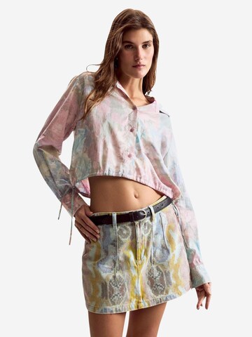Desigual Blouse 'CAM FLOWERS LACRO 26SWCW25' in Pink: front
