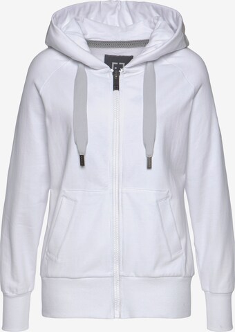 Elbsand Sweat jacket in White: front