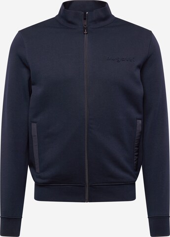 bugatti Zip-Up Hoodie in Black: front