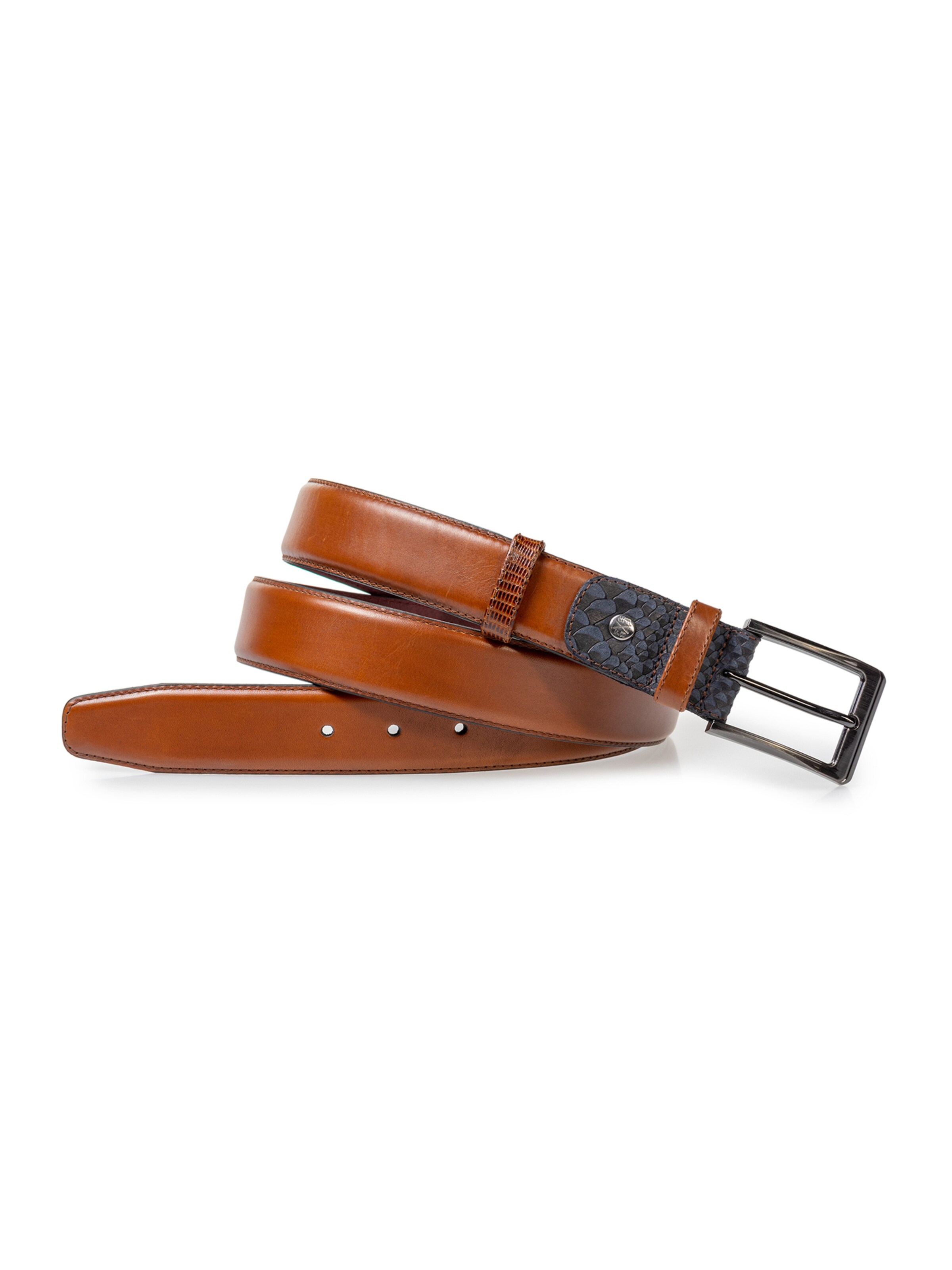 Floris van Bommel Riem 'De Belter 08' in Bruin: voorkant