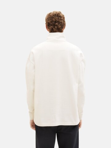 TOM TAILOR DENIM Sweatshirt in White