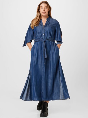 Robe-chemise 'DAVANTI' Persona by Marina Rinaldi en bleu : devant