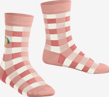 FALKE Socks 'Lemon Patch' in Pink: front