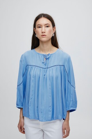 ICHI Blouse 'Selis' in Blue: front