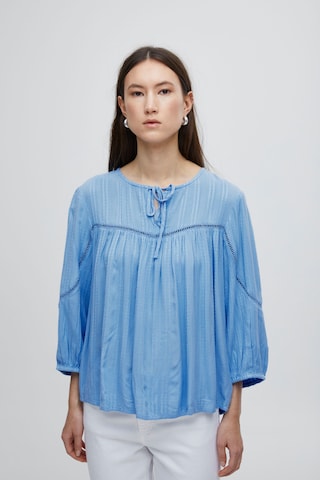 ICHI Blouse 'Selis' in Blauw: voorkant