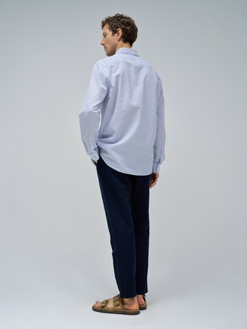 Salsa Jeans Regular fit Overhemd 'Birmingham' in Blauw