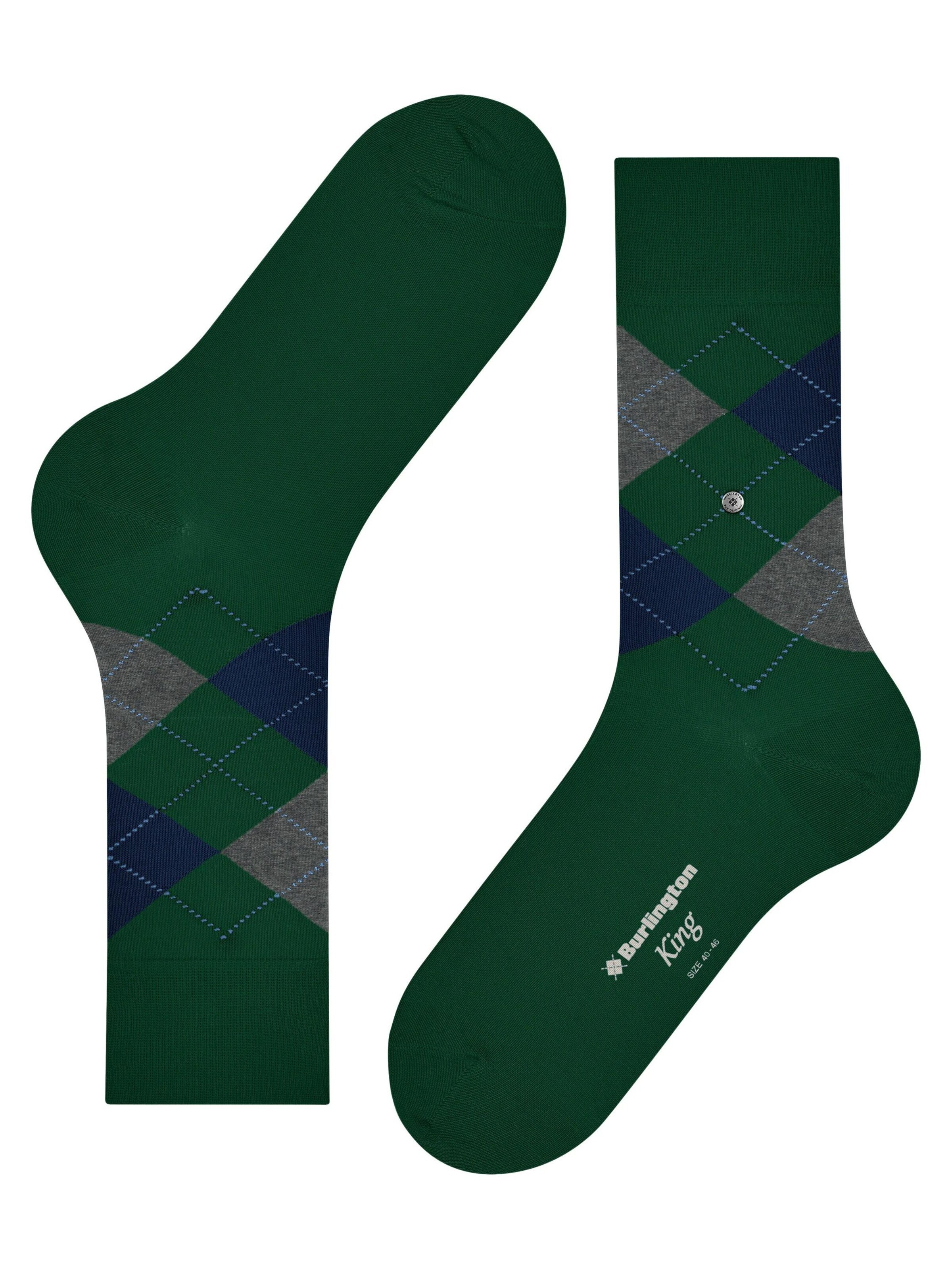 BURLINGTON Socks 'King' in Green