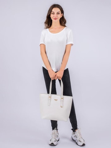 Princely London - Shopper 'Beverly' en blanco: frente