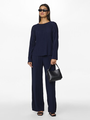 Wide Leg Pantalon 'PAMMI' PIECES en bleu
