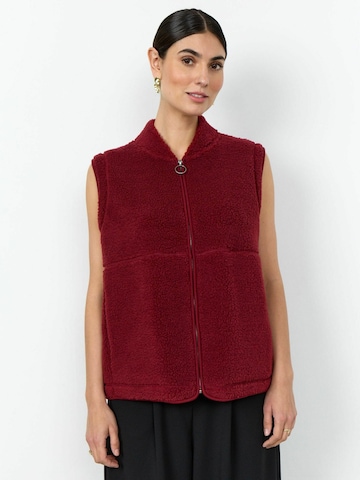 Soyaconcept Vest ' SC-ONYX ' in Red: front