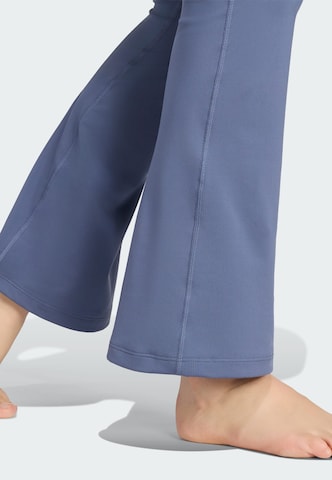 ADIDAS PERFORMANCE Flared Sportbroek 'All Me Essentials' in Blauw