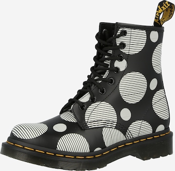 Dr. Martens Ниски ботуши с връзки в черно: отпред