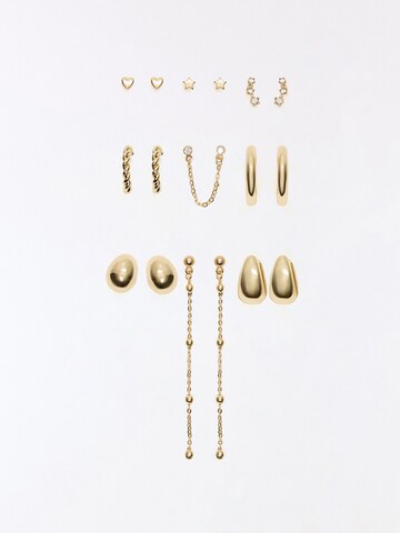 Bershka Uhani | zlata barva: sprednja stran