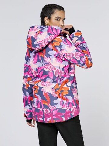 CHIEMSEE Athletic Jacket ' mit Allover-Print ' in Purple