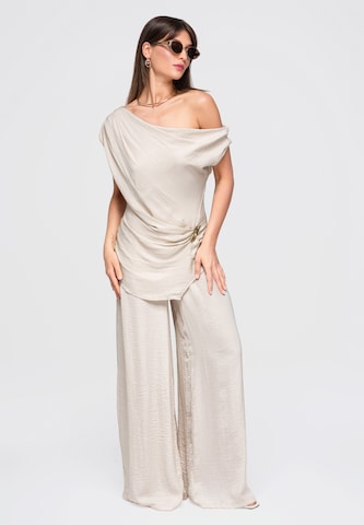 Ombre Bluse in Beige