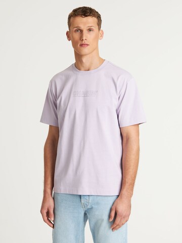 CHASIN' Shirt 'Underline' in Purple: front