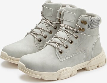 Authentic Le Jogger Lace-Up Boots in Grey