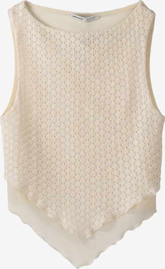 Bershka Knitted top in Ecru, Item view