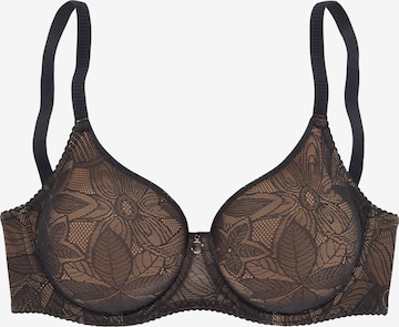 NUANCE T-shirt Bra in Black: front