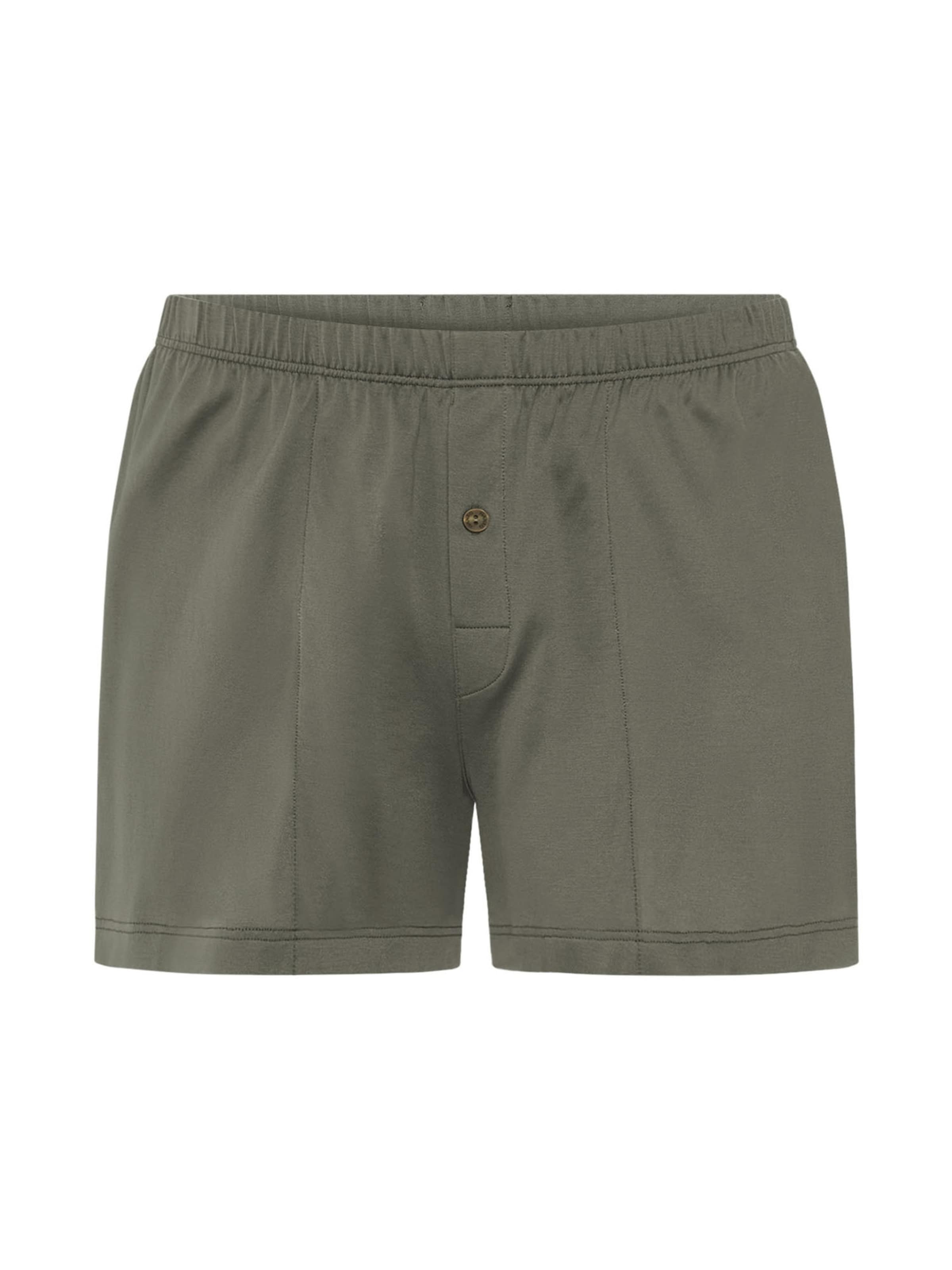 Hanro Boxer ' Cotton Sporty ' in Grau: Vorderseite