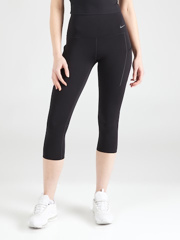 NIKE Skinny Sportovní kalhoty 'UNIVERSA' – černá: přední strana