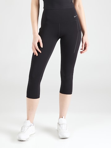 Skinny Pantaloni sport 'UNIVERSA' de la NIKE pe negru: față