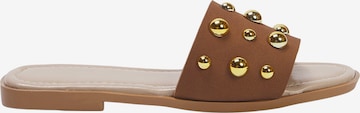 Mule Trendyol en marron : devant