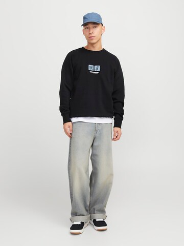 JACK & JONES Sweatshirt 'JORPORTLAND' in Schwarz
