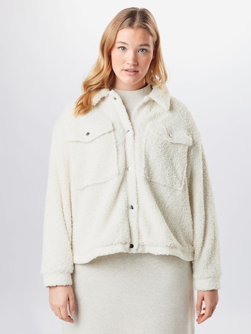 Urban Classics Between-Season Jacket in Beige: front