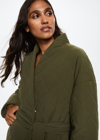 MANGO Zimní kabát 'Verdure' – zelená