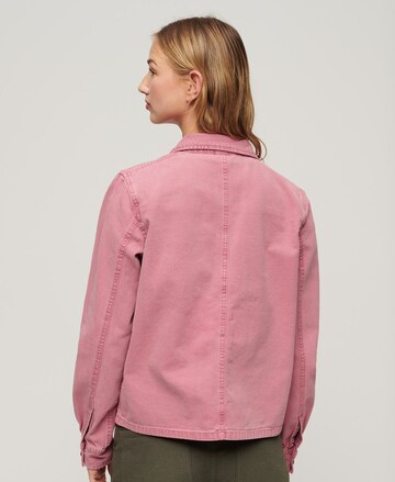 Superdry Between-Season Jacket 'Chore' in Pink