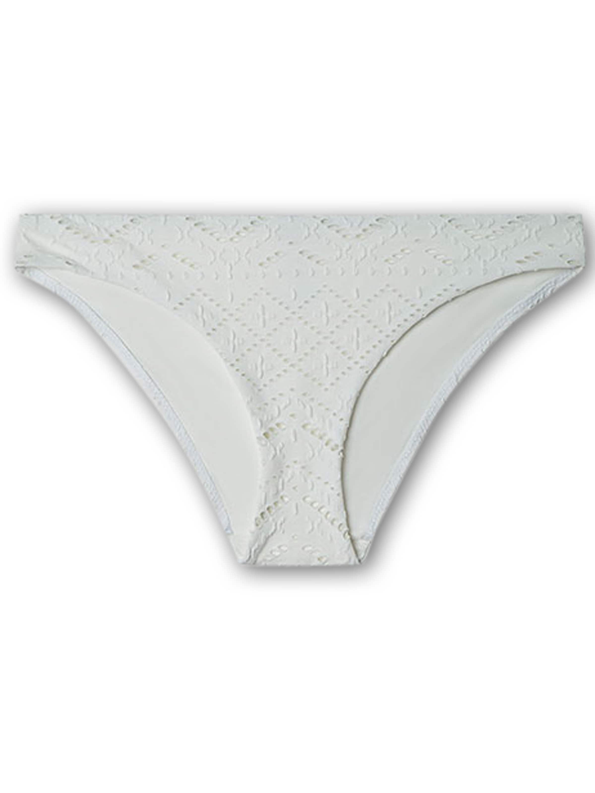 Gisela Долнище на бански тип бикини в бяло: отпред