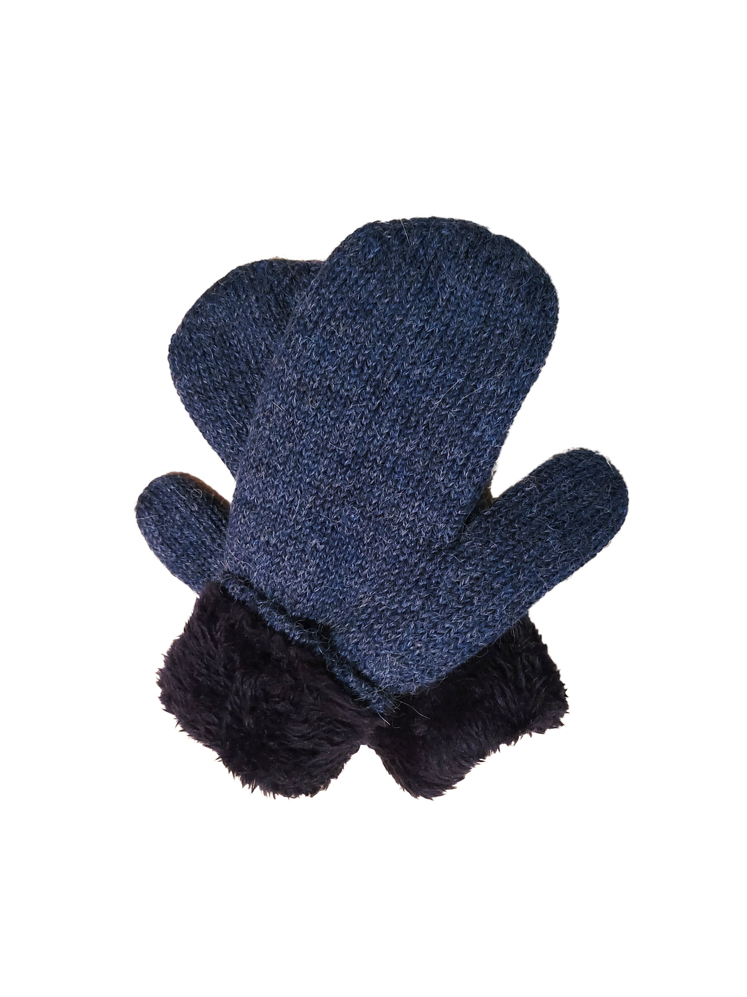 Posh Gear Mittens 'Guantiforaggio' in Blue: front