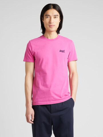 Superdry - Camiseta en rosa: frente