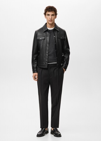 MANGO MAN Between-Season Jacket 'Blas' in Black