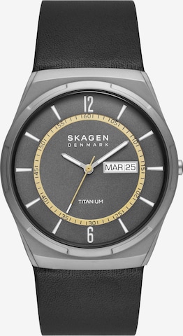 SKAGEN Uhr in Schwarz: predná strana