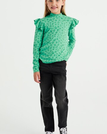 WE Fashion Tapered Jeans 'rise mom' in Black