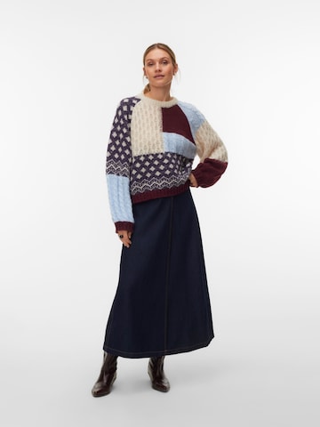 VERO MODA Pulover 'VMKRISTIN' | rdeča barva