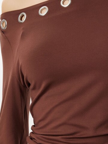 Happiness İstanbul - Blusa 'Blusen' em castanho
