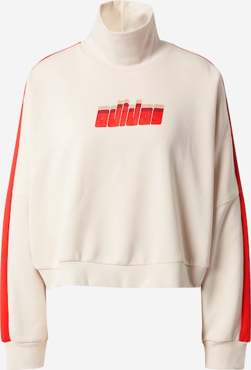 ADIDAS ORIGINALS Sweatshirt 'Ski Chic' in beige / rot / blutrot, Produktansicht