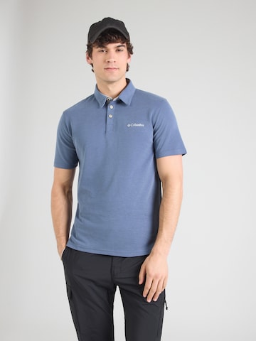 COLUMBIATehnička sportska majica 'Nelson' - plava boja: prednji dio