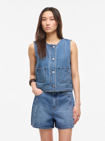 ROUGE EDIT Vest in Blue: front