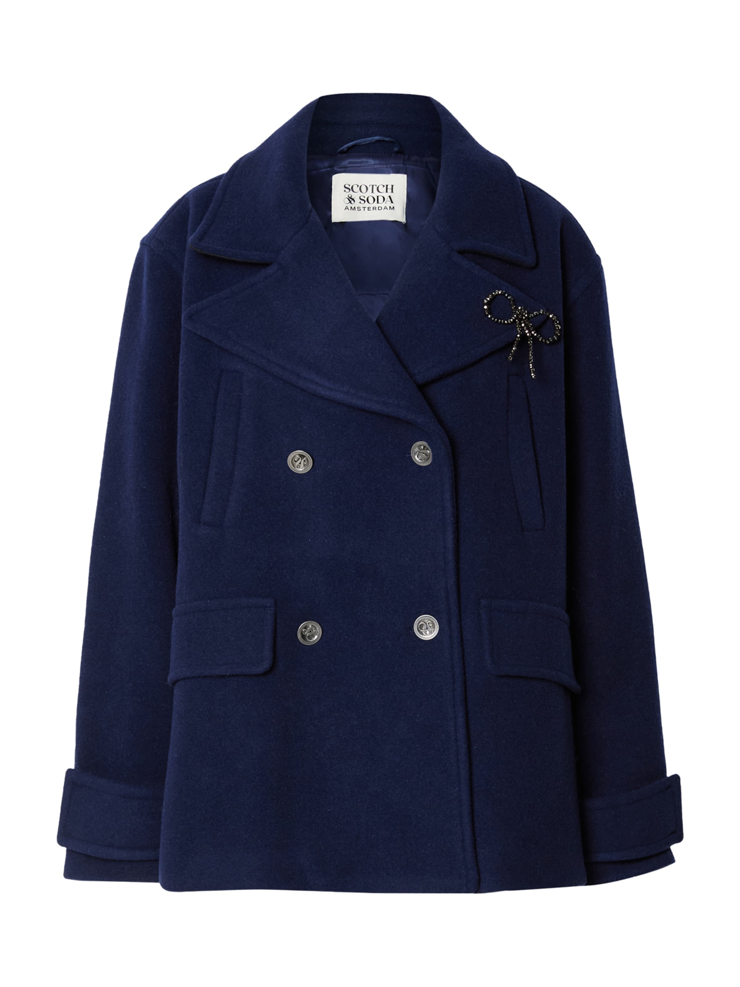 SCOTCH &amp; SODA Tussenmantel in Blauw: voorkant